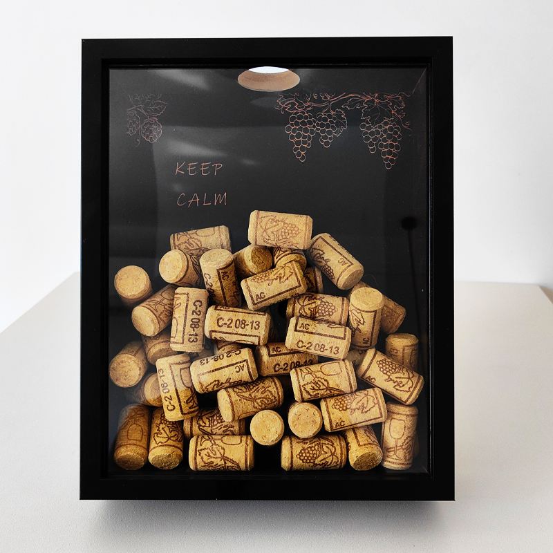Red Wine Cork Display Frame Wo - Collectible Vintage Wine ulasan dan harga