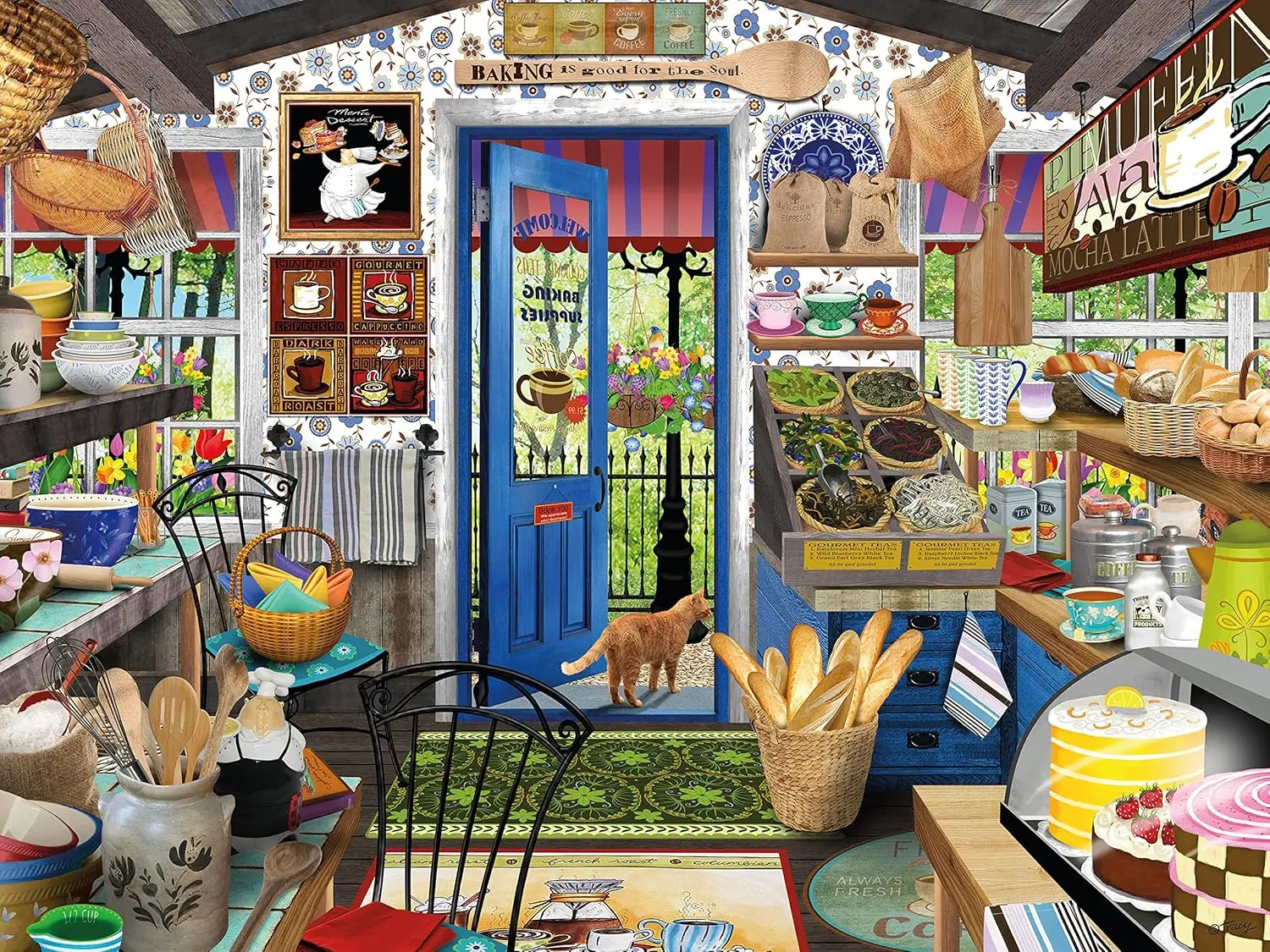 Cozy Vintage Bakery Shop Woode - Vintage Collectible Shop ulasan dan harga