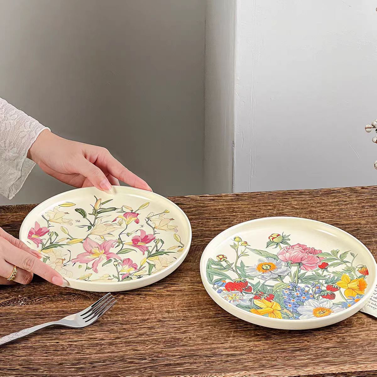 Creative Romantic Floral Ceram - Vintage Collectible Dishes ulasan dan harga