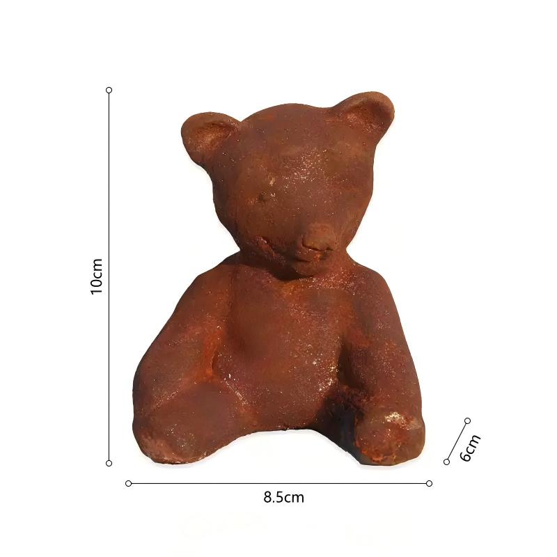 Rustic Cast Iron Bear Figurine - Vintage Collectible Bears ulasan dan harga
