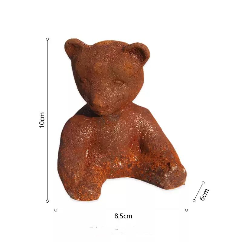 Rustic Cast Iron Bear Figurine - Vintage Collectible Bears ulasan dan harga