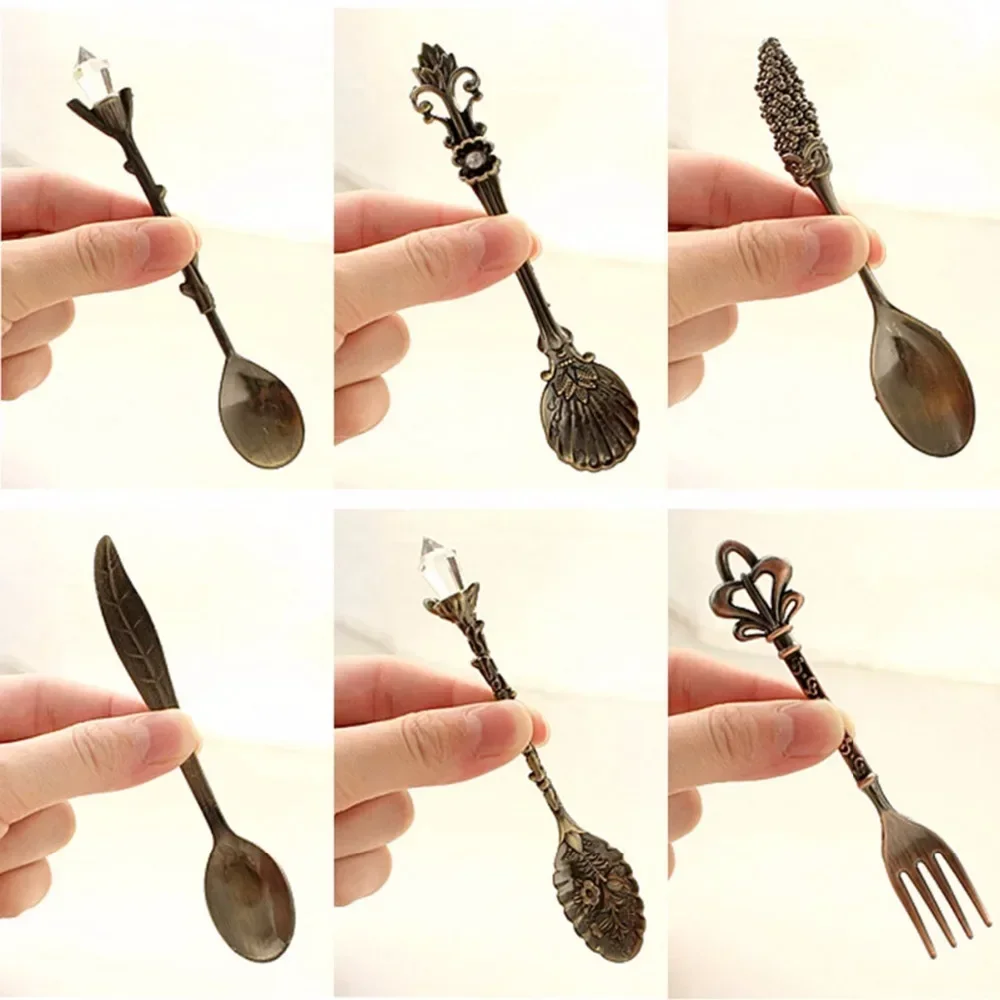 6pcs Set Ice Cream Spoon Jam S - Vintage Collectible Spoons ulasan dan harga
