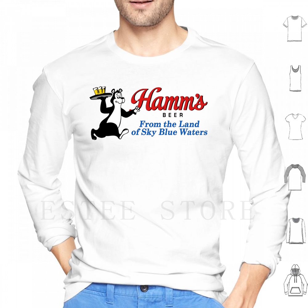 Hamm's Beer Bear Design Hoodie - Vintage Collectible Bears ulasan dan harga