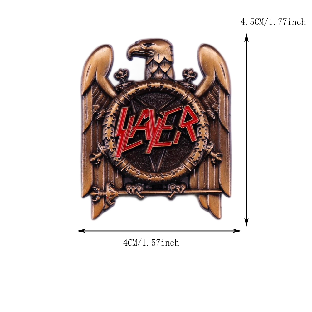 1pc Retro Heavy Metal Band Pop - Collectible Vintage Brooches ulasan dan harga