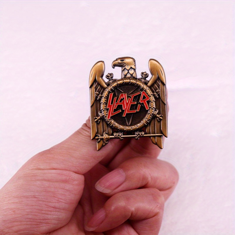 1pc Retro Heavy Metal Band Pop - Collectible Vintage Brooches ulasan dan harga