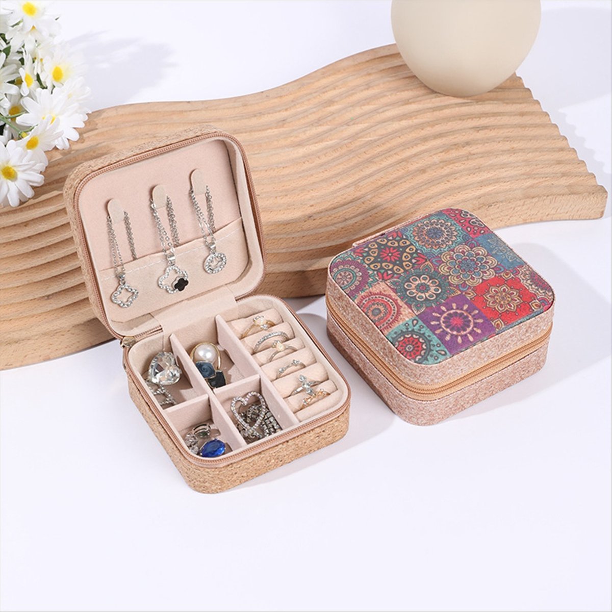 [N84R] 4PCS Vintage Cork Jewel - Vintage Zipper ulasan dan harga