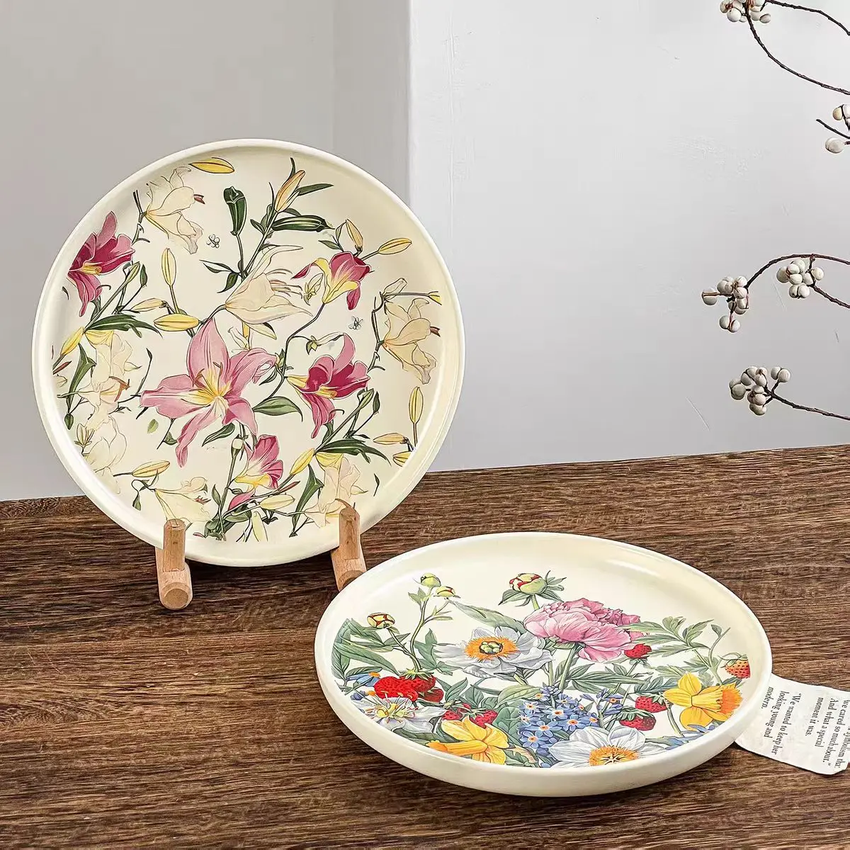 Creative Romantic Floral Ceram - Vintage Collectible Dishes ulasan dan harga