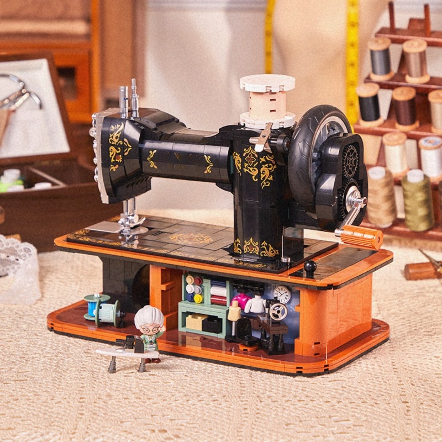 Vintage Hand Crank Sewing Mach - Vintage Collectible Shop ulasan dan harga