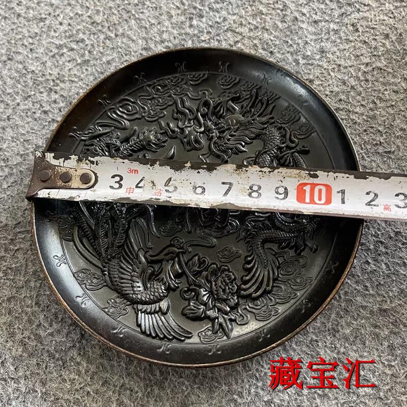 Vintage Old Copper Plate Hundr - Vintage Collectible Dishes ulasan dan harga