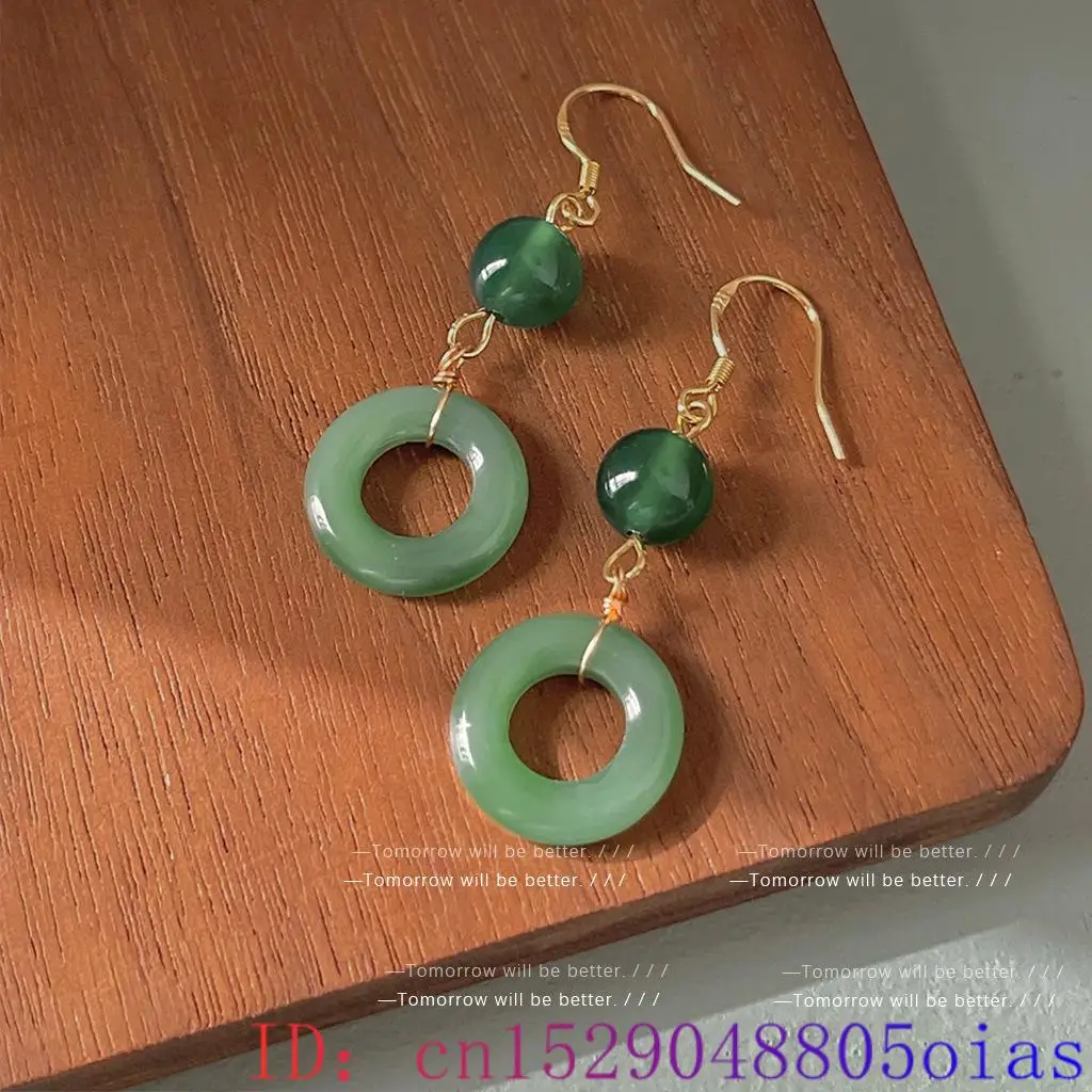 Green Real Jade Ring Earrings  - Vintage Collectibles For Sale ulasan dan harga