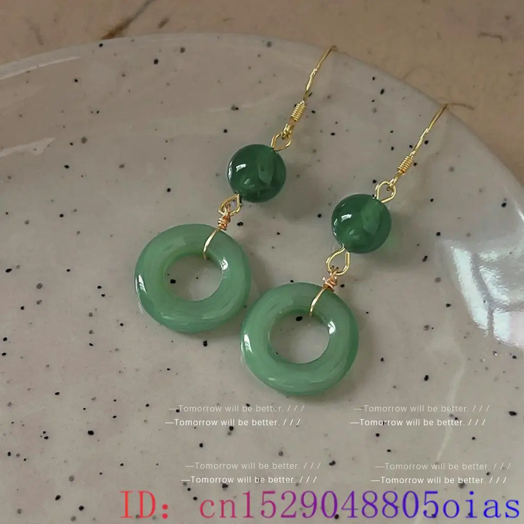 Green Real Jade Ring Earrings  - Vintage Collectibles For Sale ulasan dan harga
