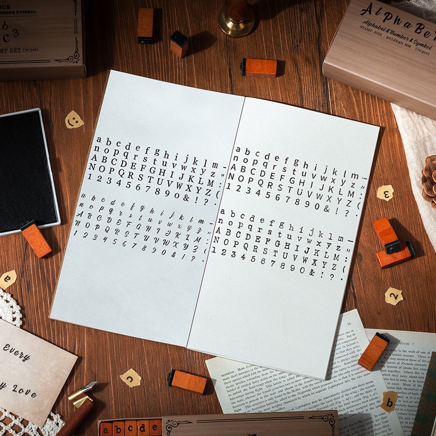 Handwriting Alphabet Number Wo - Vintage Collectible Stamps ulasan dan harga