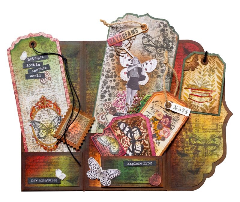 Tag Envelope Grunge Collection - Vintage Collectible Stamps ulasan dan harga