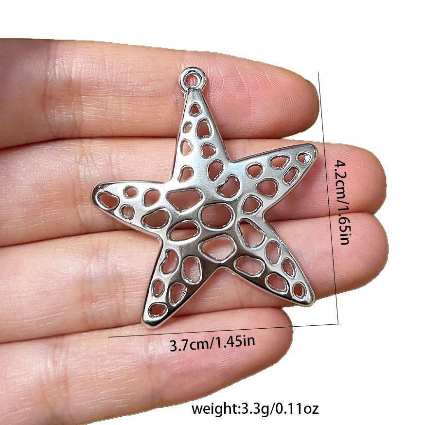 4Pcs Silvery Starfish Sea Star - Vintage Collectibles For Sale ulasan dan harga