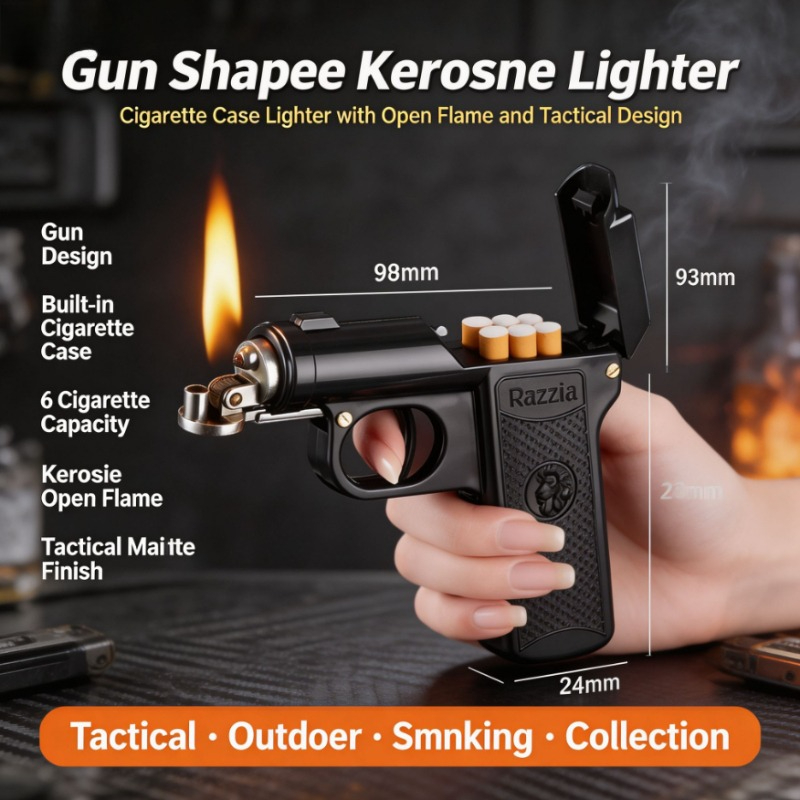 Vintage Pistol Shaped Lighter  - Vintage Collectible Guns ulasan dan harga