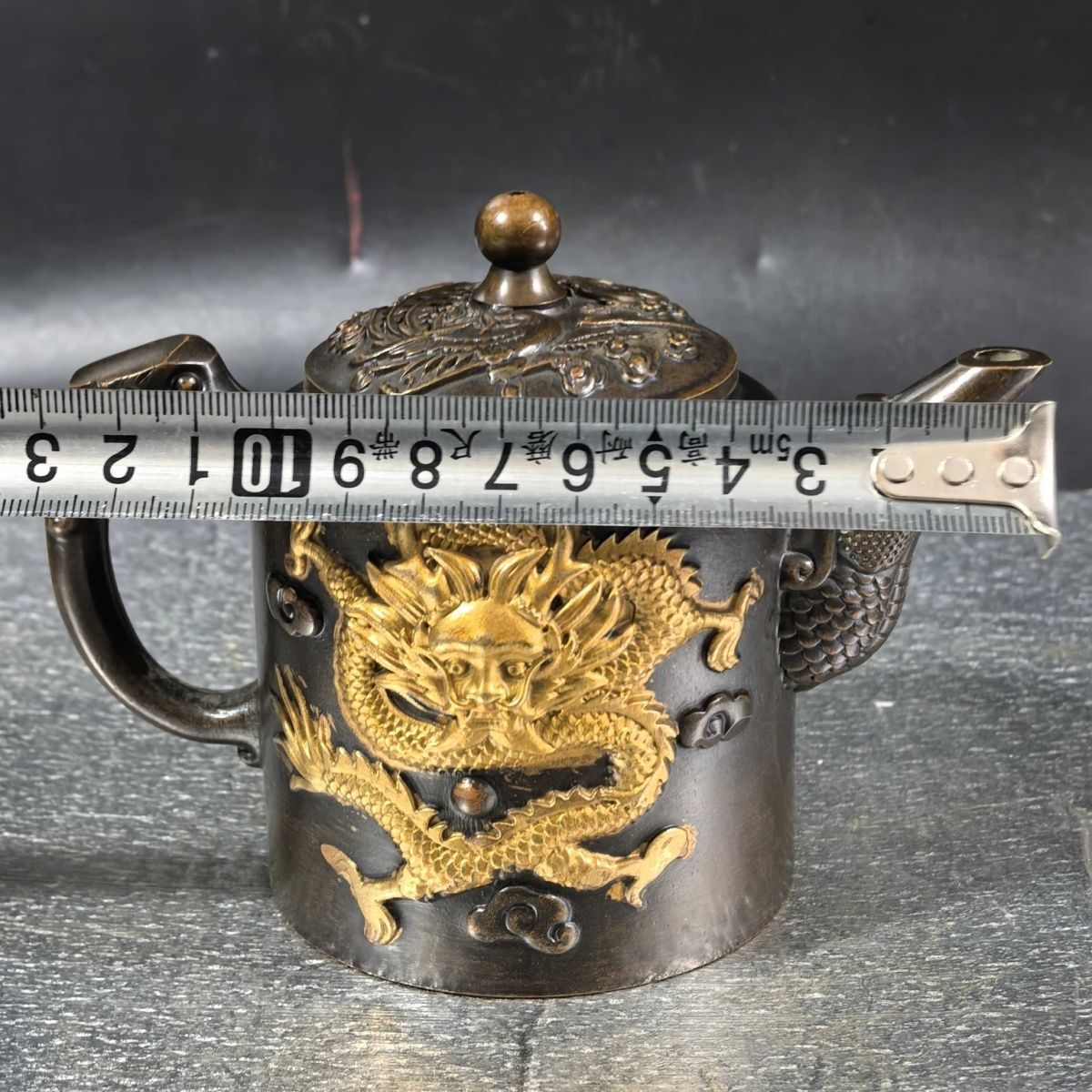 Vintage Gilt Brass Dragon & Ph - Collectible Vintage Wine ulasan dan harga