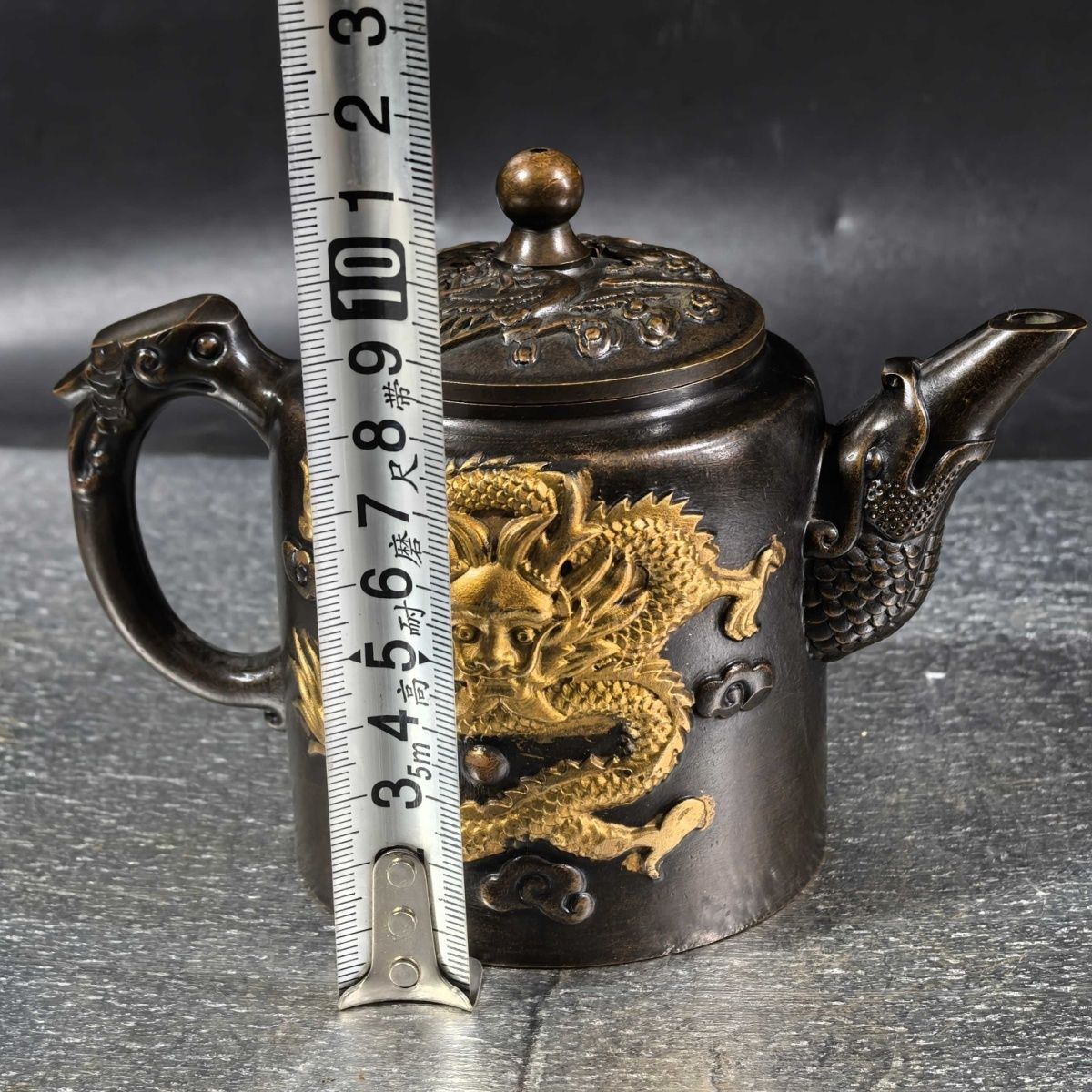 Vintage Gilt Brass Dragon & Ph - Collectible Vintage Wine ulasan dan harga