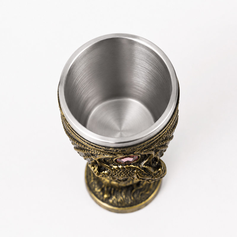 Vintage Dragon Goblet Stainles - Collectible Vintage Wine ulasan dan harga