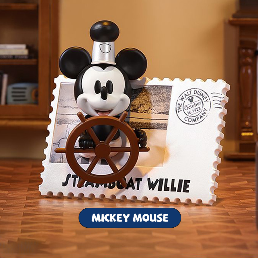MINISO Disney Blind Box Vintag - Collectible Vintage Disney Stamps ulasan dan harga