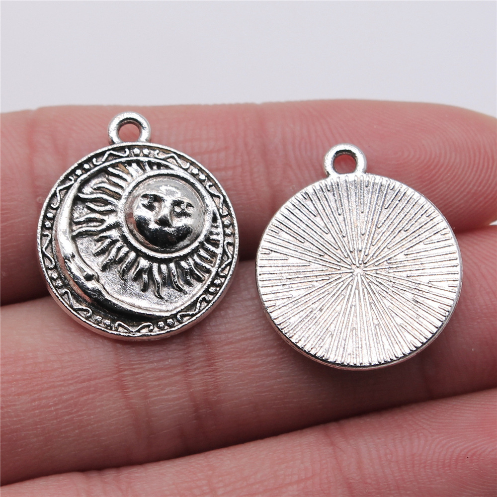 4pcs 19x23mm Antique Silver Co - Vintage Collectibles For Sale ulasan dan harga