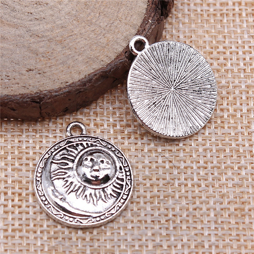 4pcs 19x23mm Antique Silver Co - Vintage Collectibles For Sale ulasan dan harga