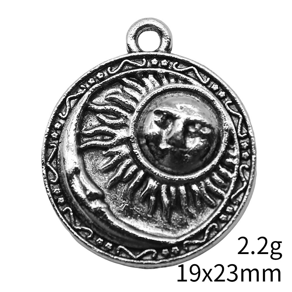 4pcs 19x23mm Antique Silver Co - Vintage Collectibles For Sale ulasan dan harga