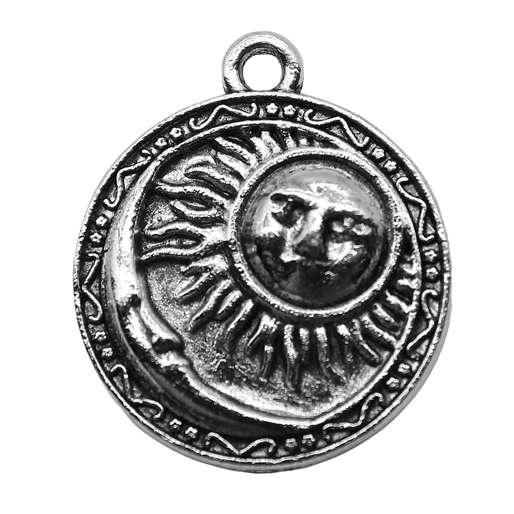 4pcs 19x23mm Antique Silver Co - Vintage Collectibles For Sale ulasan dan harga