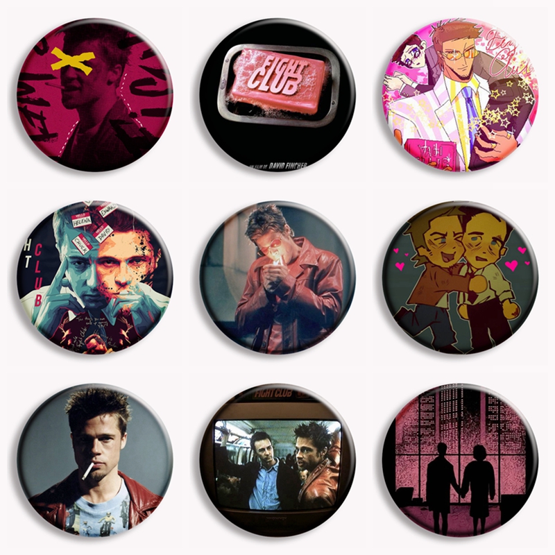 Retro Classic Movie Fight Club - Collectible Vintage Brooches ulasan dan harga