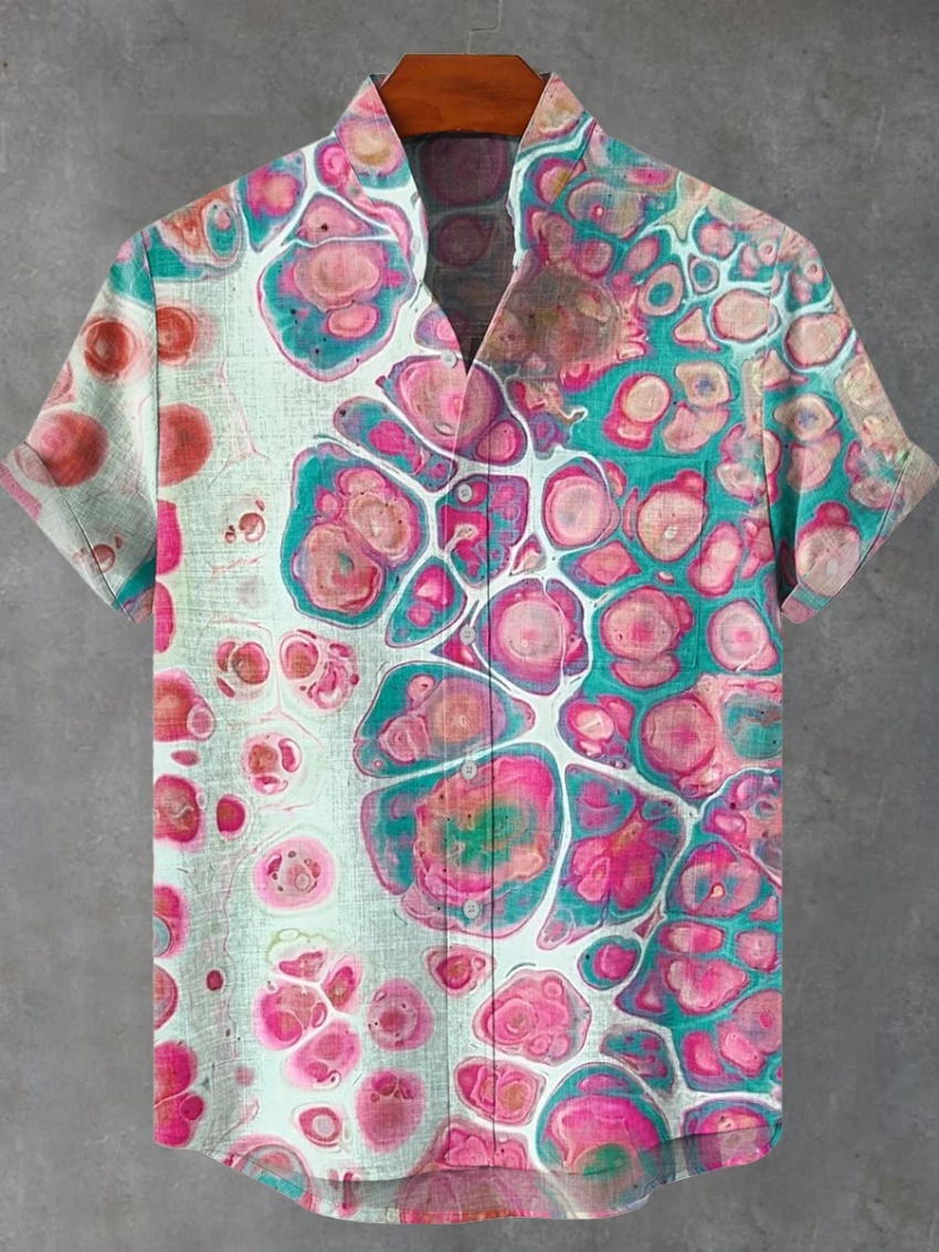 New Men's Short Sleeve Linen S - Vintage Collectible Shop ulasan dan harga