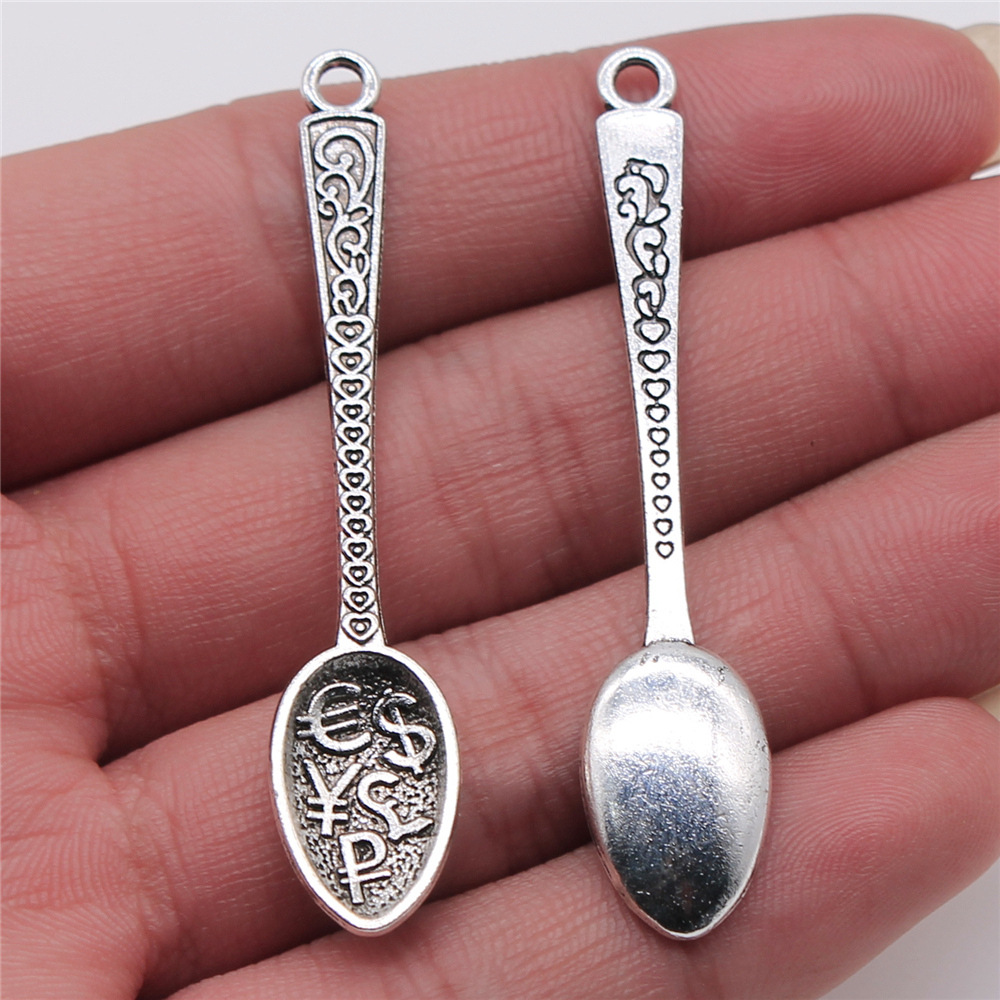 IFOCUS 10pcs/Lot Rich Spoon Ch - Vintage Collectible Spoons ulasan dan harga