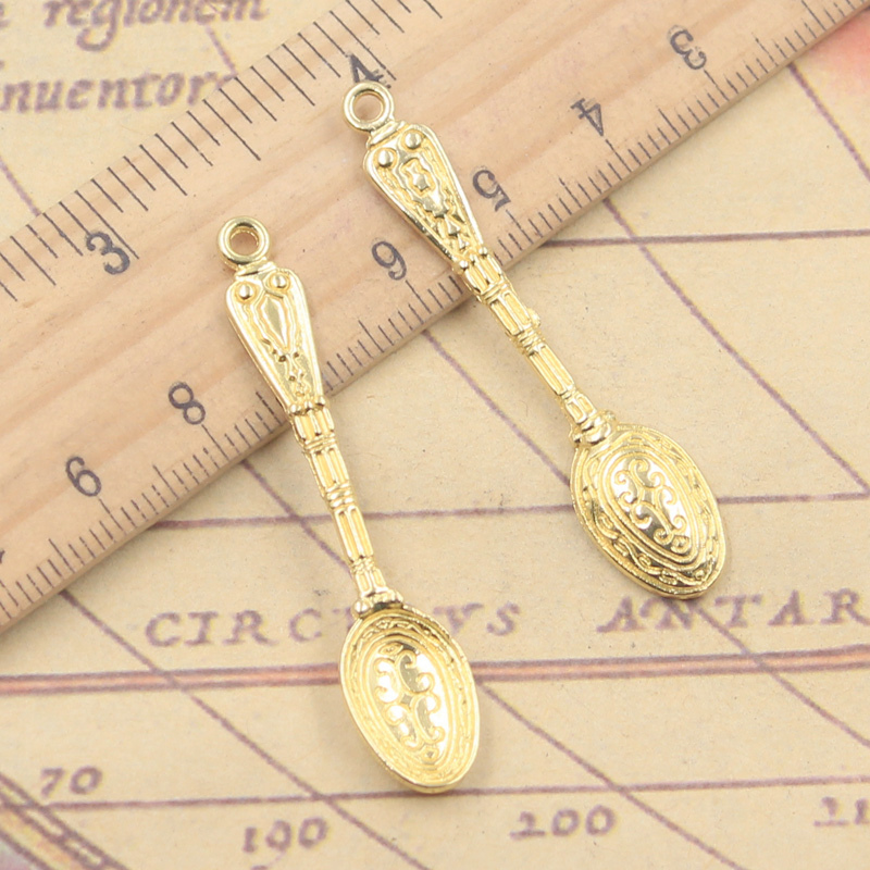 10pcs Charms Pattern Spoon 48x - Vintage Collectible Spoons ulasan dan harga