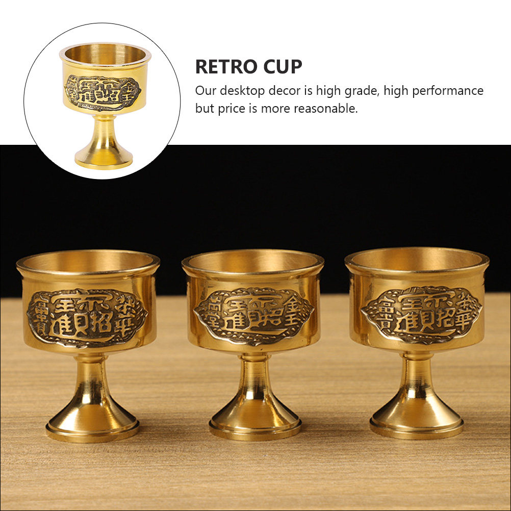 1Pcs Pure Copper Wine Cup Vint - Collectible Vintage Wine ulasan dan harga