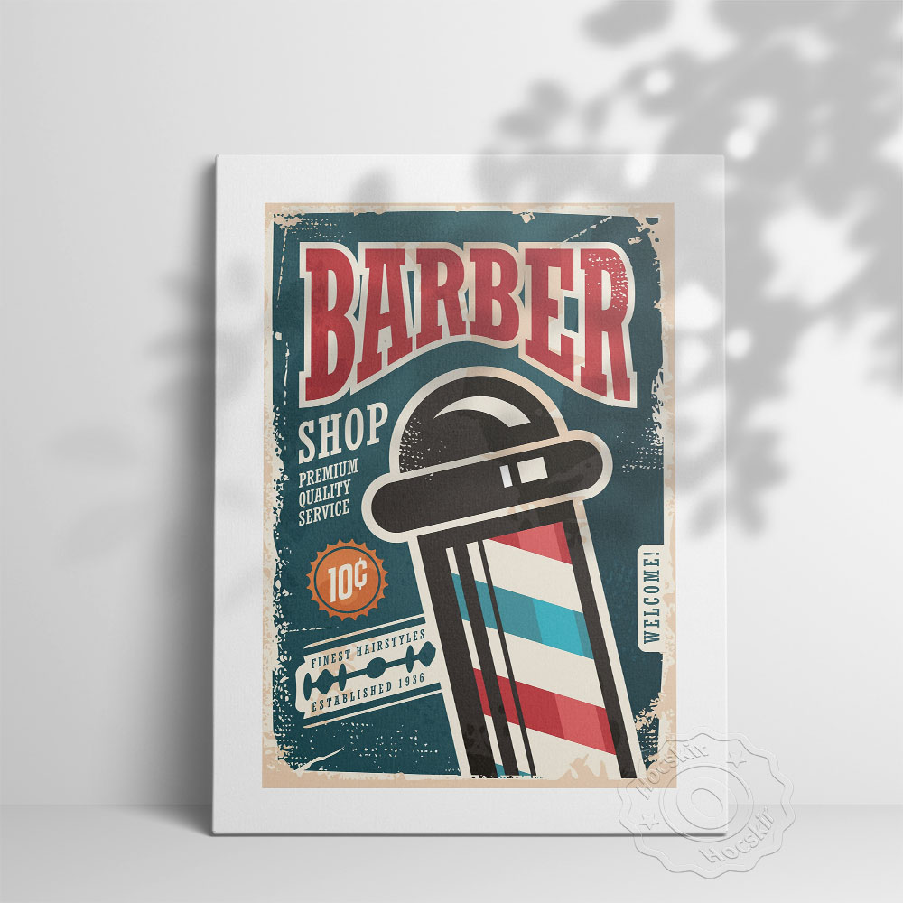 Barber Shop Vintage Art Collec - Vintage Collectible Shop ulasan dan harga