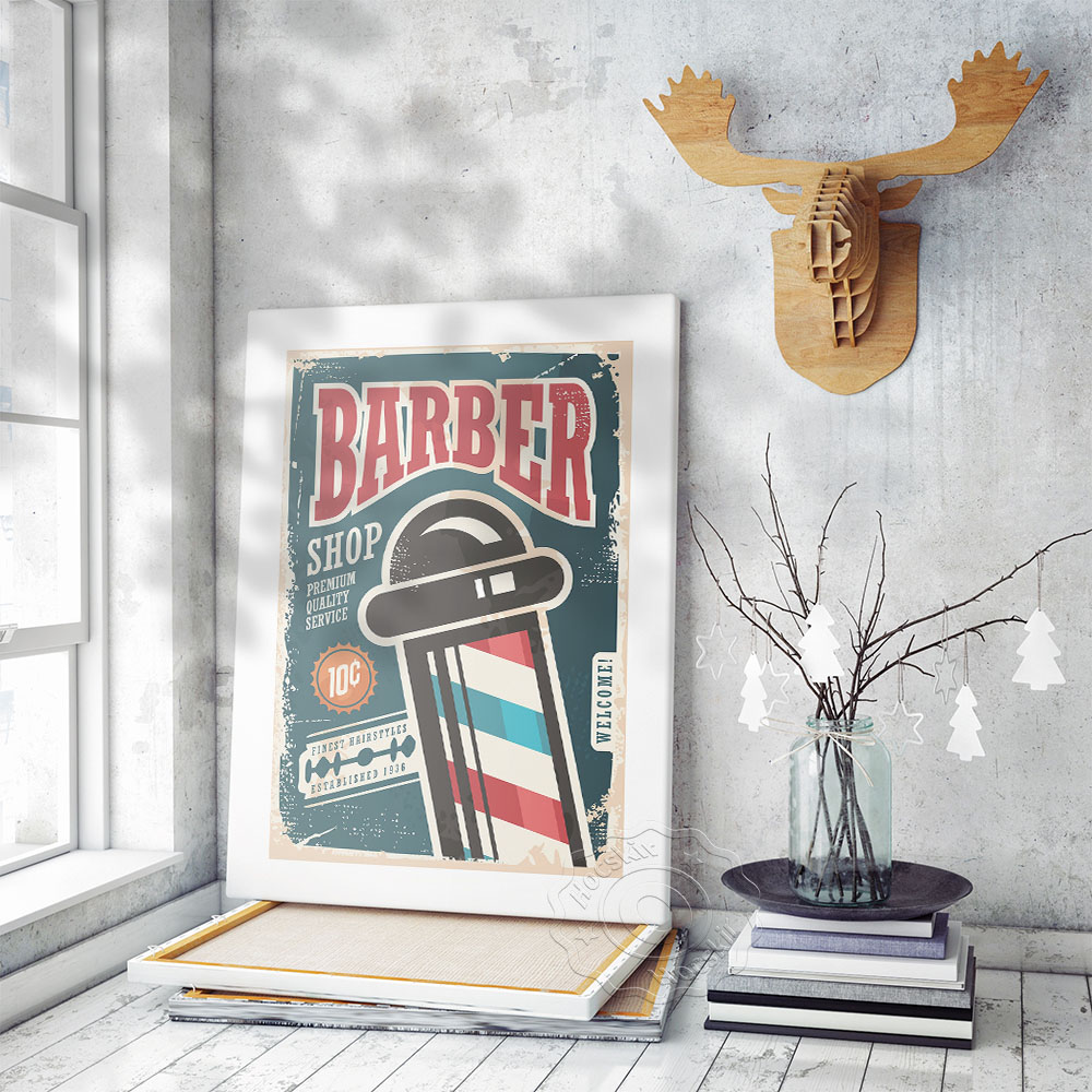 Barber Shop Vintage Art Collec - Vintage Collectible Shop ulasan dan harga