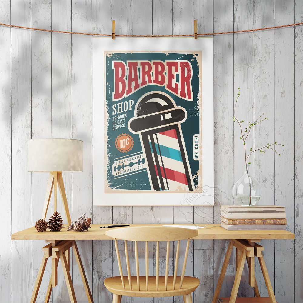 Barber Shop Vintage Art Collec - Vintage Collectible Shop ulasan dan harga